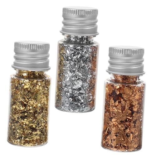 AUTSUPPL Luxury Gold Nail Flakes Foil Paper for Nails 1 Set Foil Flakes for DIY Manicure