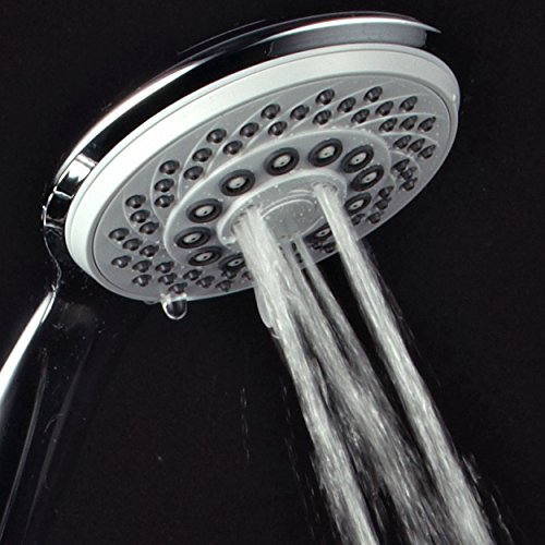 Hotel Spa 1187 Hotelspa Instant-Mount Drill-Free Height/Angle Adjustable 30-Setting Spiralflo 3-Way Shower Head/Handheld Showerhead Slide Bar Combo thumb #7