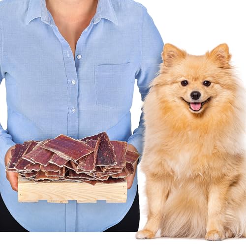 Rinderschlund Kausnacks für Hunde 12 cm 500 g (ca. 25–30 Stück) | natürliche Rindfleisch-Leckerlis | Single Protein | ohne Rohhaut | proteinreich | Flache Streifen aus Rinderschlund