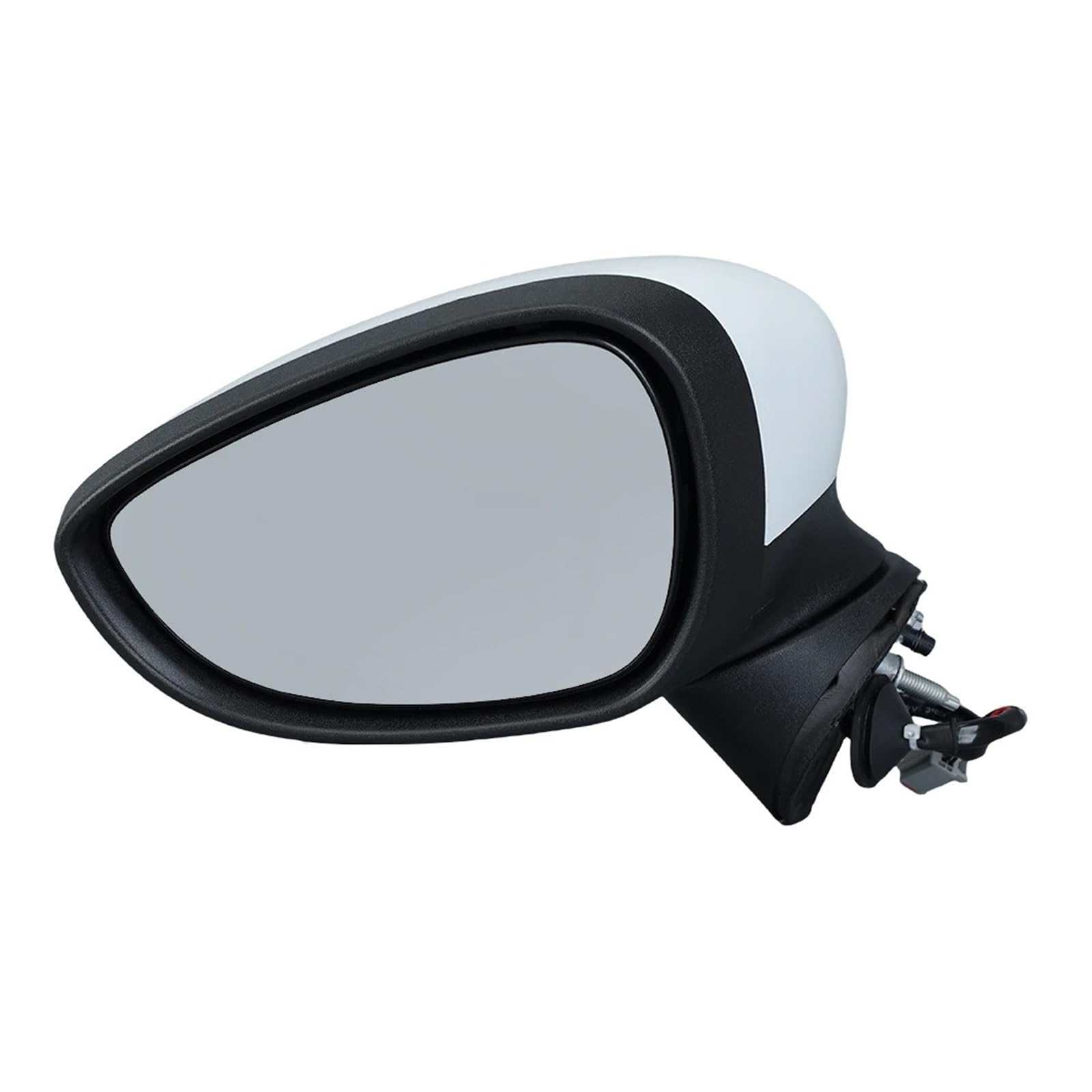 Gruppo specchietto retrovisore esterno Per Ford Per Fiesta Per MK7 2013-2017 Specchietto Retrovisore Laterale Riscaldato Bianco A 10 Fori Con Jack E 6 Fili MANUALERETROVISORE(1pc left)