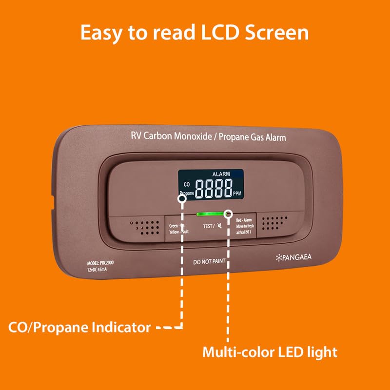 PANGAEA RV Carbon Monoxide & Propane Dual Gas Detector