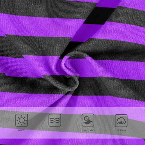 Black Purple Stripe Toddler Girls's Underwear 2T3