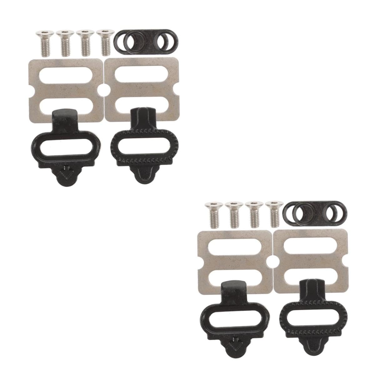 SUPVOX 2 Sets Bike Cleats Cycling Mountain Bike Lock Step Lock Plate Self-Locking Cleats Accessories for Efficient Pedaling