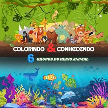 Capa do livro '' Colorindo e Conhecendo ": Livro de Colorir Educacional (Portuguese Edition)