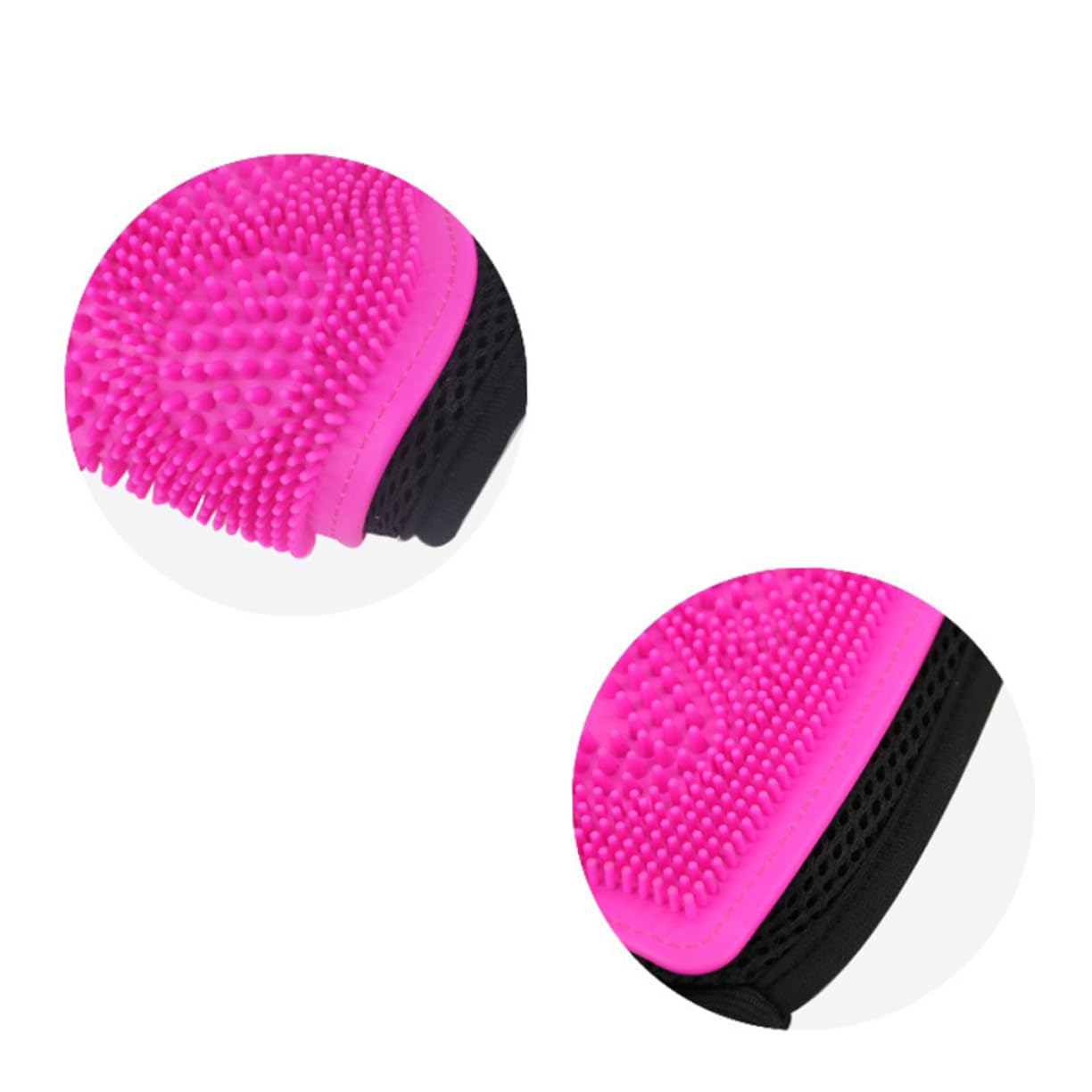 SUPVOX Pet Glooming Gloves Dog Cat Bath Gloves Silicone Material No Harm to Pet for Grooming