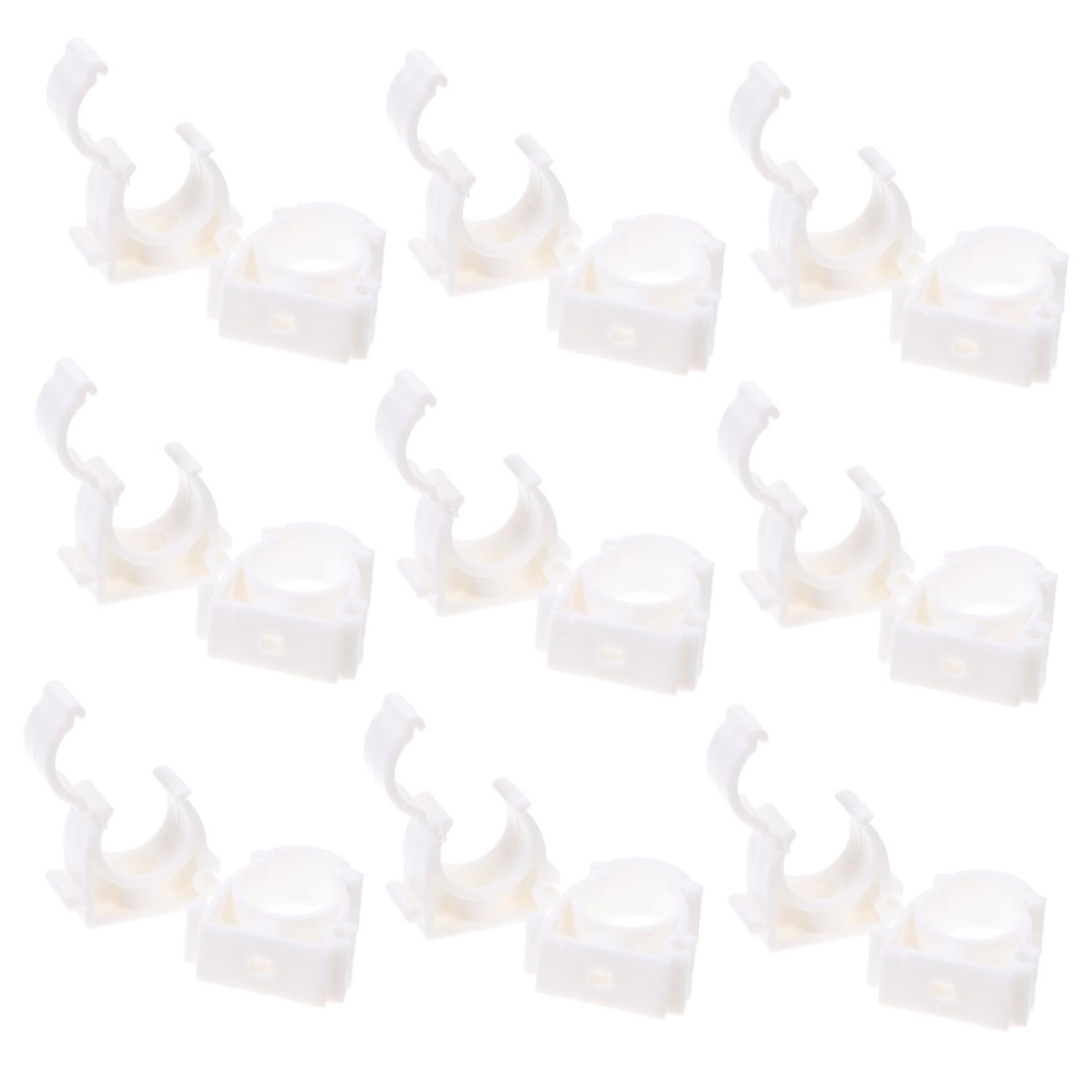 Balacoo Water Pipe Clamp 20pcs Set Hose Clamp Plastic Tube Hanger for Pipes Heat and