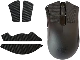 Mouse Anti-Slip Grip Tape, Grips Stickers for Razer DeathAdder V2 /V2 X Hyperspeed Mini Gaming Mouse, Elastics Refined Side Grips Sweat Resistant Pads/Anti Sweat Paste, Cut to Fit