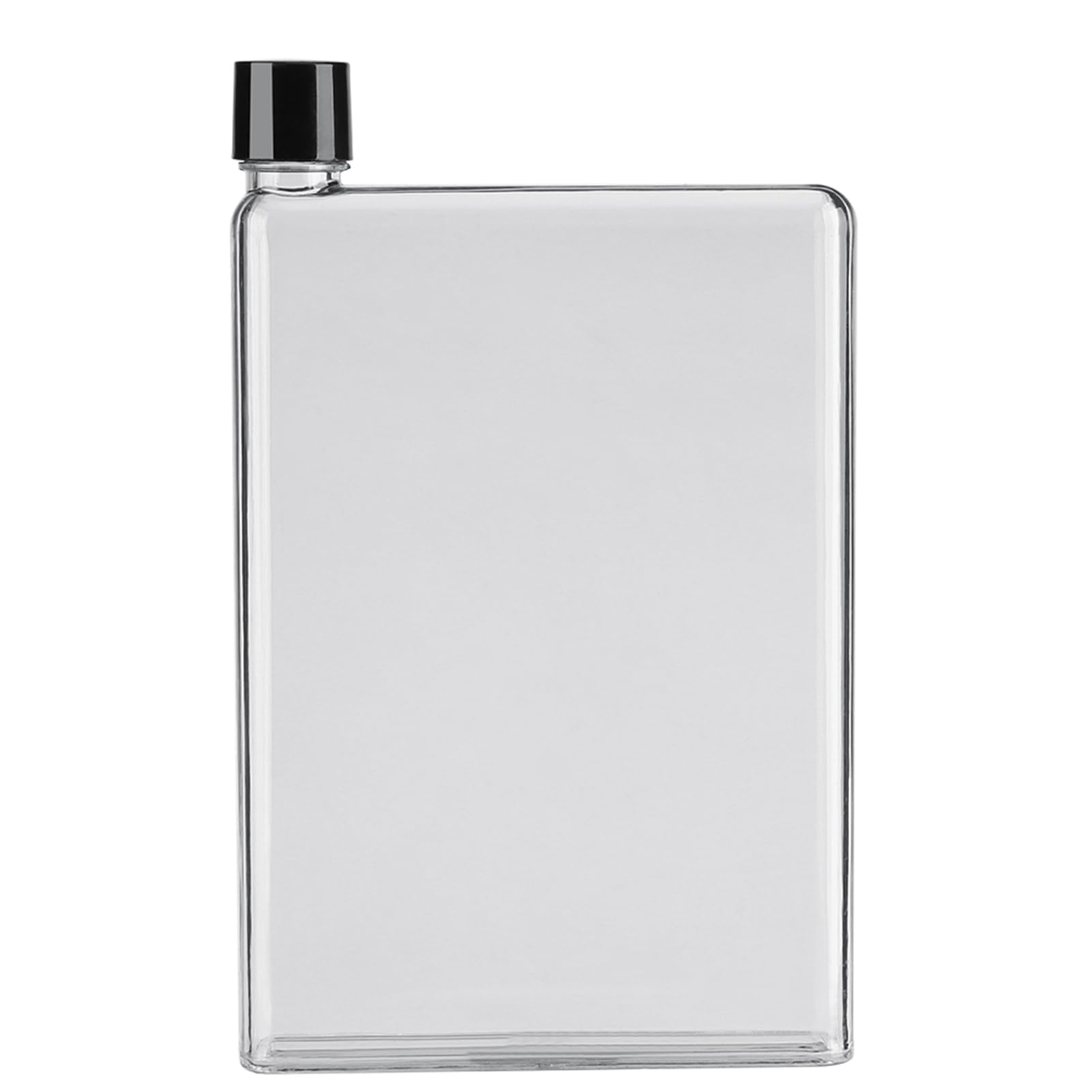 750ml Flat Water Bottle, Slim Water bottle for Purse, Leak Proof Slim Water Bottle, A5 Flat Water Bottle, Transparent Flat Water Flask, Portable Reusable Water Bottle for Travel Camping Hiking(White)