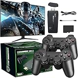 2025 Upgraded Wireless Retro Gaming Console, Plug & Play Video TV Game Stick with 4K HDMI Output,Built-in 9 Emulators, 20,000+ Video Games,with Dual 2.4G Wireless Controllers for TV Plug and Play