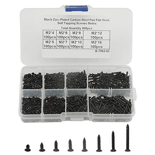Kit 800 Tornillos Autorroscantes M2 Acero Inoxidable miniatura 1