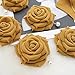 9cm OLD VELVET ROSE Flower Brooch Pin By NhanDo Handmade – Floral Brooch Pin, Handmade Gift Ideas, Gift for her, Gift For Mom, Bridesmaid gift, valentines day gifts (Buff Yellow)