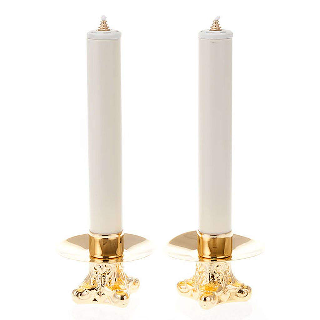 Pair of Candle Holders, Height 12cm