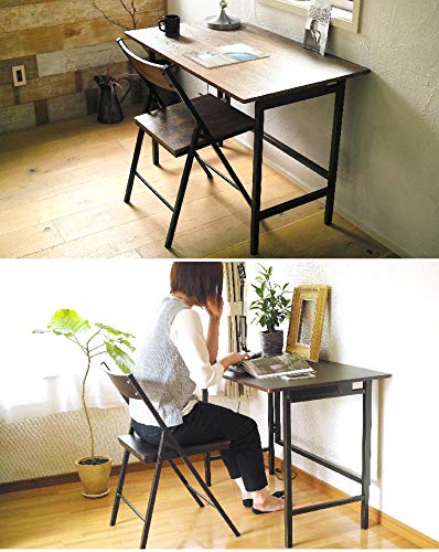 Amazon.co.jp: ヴィンテージ風折りたたみデスク100cm幅 : 文房具
