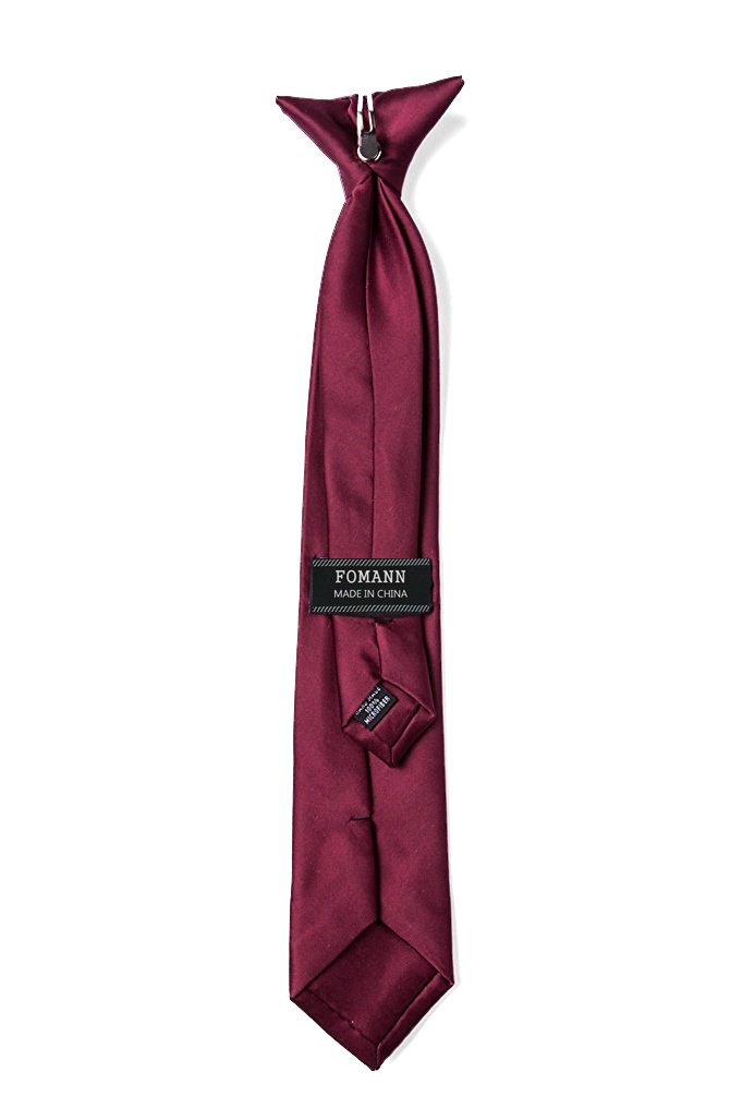 FOMANN Mens Clip on Ties Solid Uniform Clip-on Neck Ties for Police and Security Pullaway Clip Ties