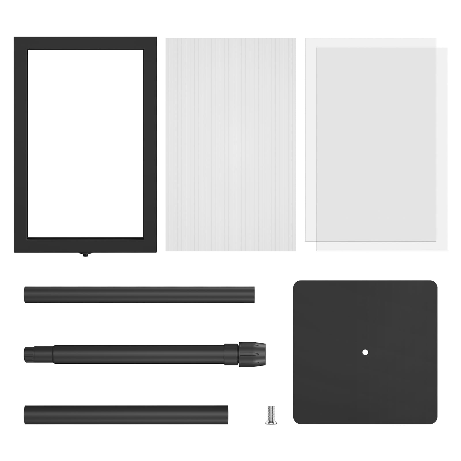 Relx Soporte para carteles de pie de 11 x 17 pulgadas, soporte ajustable para letreros de pedestal, soportes de señalización de doble cara para exhibición de carteles en interiores y exteriores