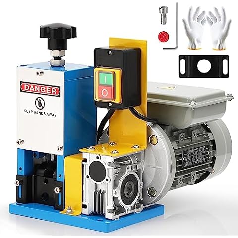 PioneerWorks Electric Wire Stripper Machine, 0.05-1inch Wire Stripping Machine, Portable Wire Stripping Tool with Adjustable Blade, Copper Wire Stripper For Scrap Copper Recycling Cover