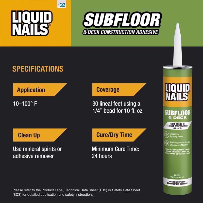 Liquid Nails LN-602 adhesivo 10 oz miniatura 5