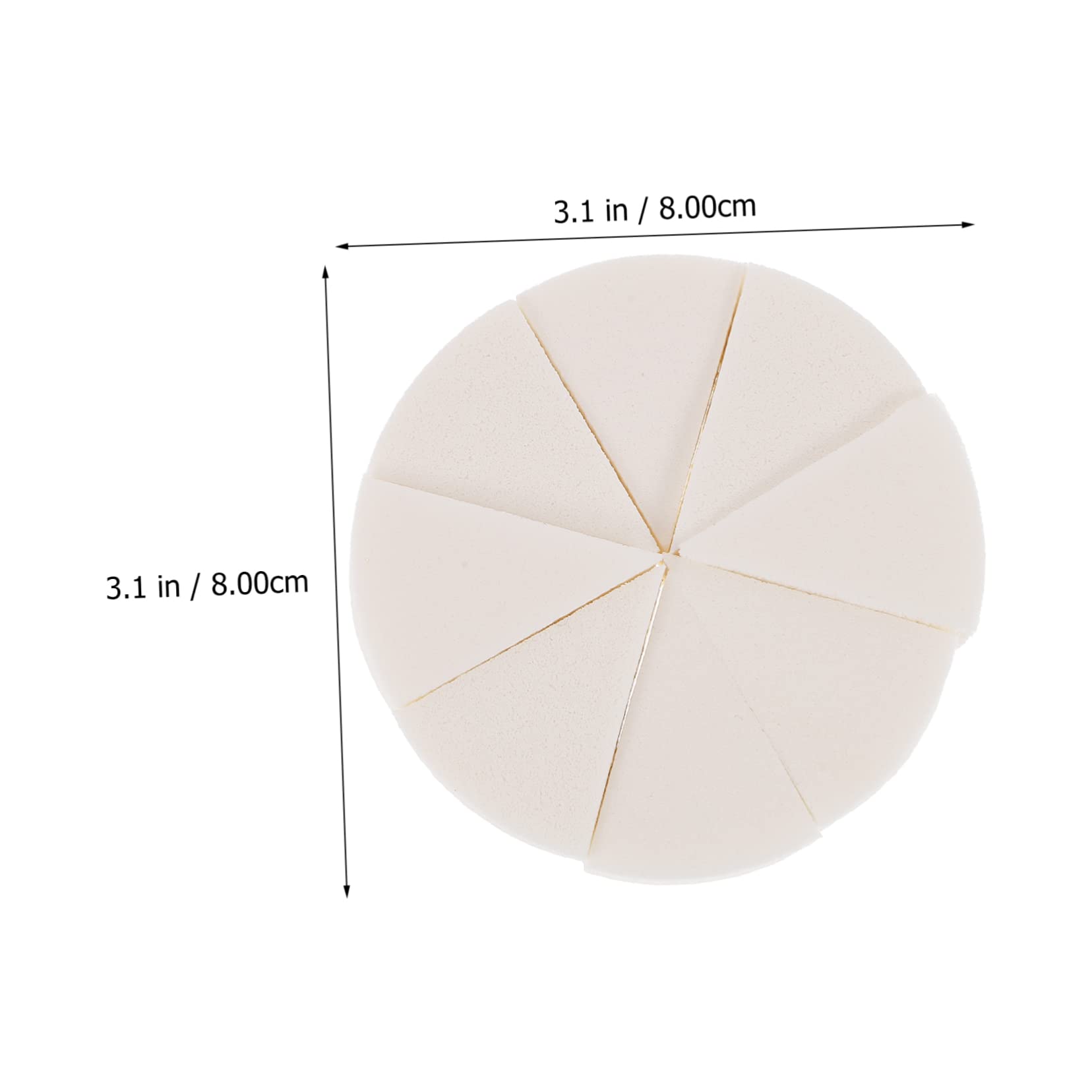 BESTYASH 2Sets Wedge Makeup Sponges for Foundation Application Small Lightweight Cosmetic Safe for All Skin Types Makeup Supplies for Home and Travel