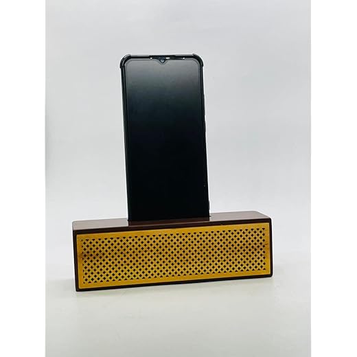 Espoir bloom Wooden Mobile Stand with Sound Amplifier Natura