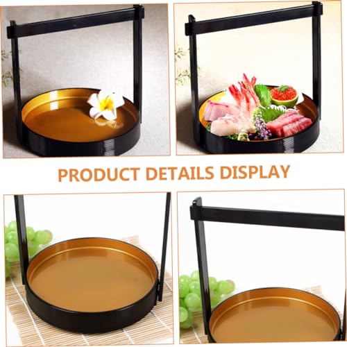 Bandeja de sushi de plástico decorativa con mango miniatura 4