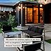 Brightech Ambience Pro Solar Powered Outdoor String Lights - 27 Ft Commercial Grade Waterproof Patio Lights with Edison Globes, Shatterproof LED String Lights for Patio - 12 Bulbs, 1W, Soft White