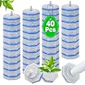 40 Count Toilet Wand Refills for Clorox, 4X Cleaning Power Toilet Bowl Cleaner Refill Pads for Clorox Wand System, Disposable Toilet Brush for Bathroom Cleaning