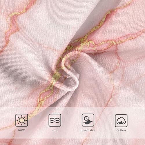 Cotton Toddlers Underwear Floral Elegant Pink Marble Gold Little Girl Panties Colorful Briefs Kids Undies 2t3