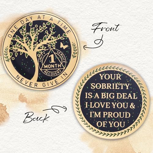 One-Month-Sobriety-Coin-AA-Chips-and-Medallions-Tree-of-Life-Recovery-Coins-30-Days-Anniversary-Token-Sobriety-Gifts-for-Men-Women-Alcoholics-Anonymous-Gifts