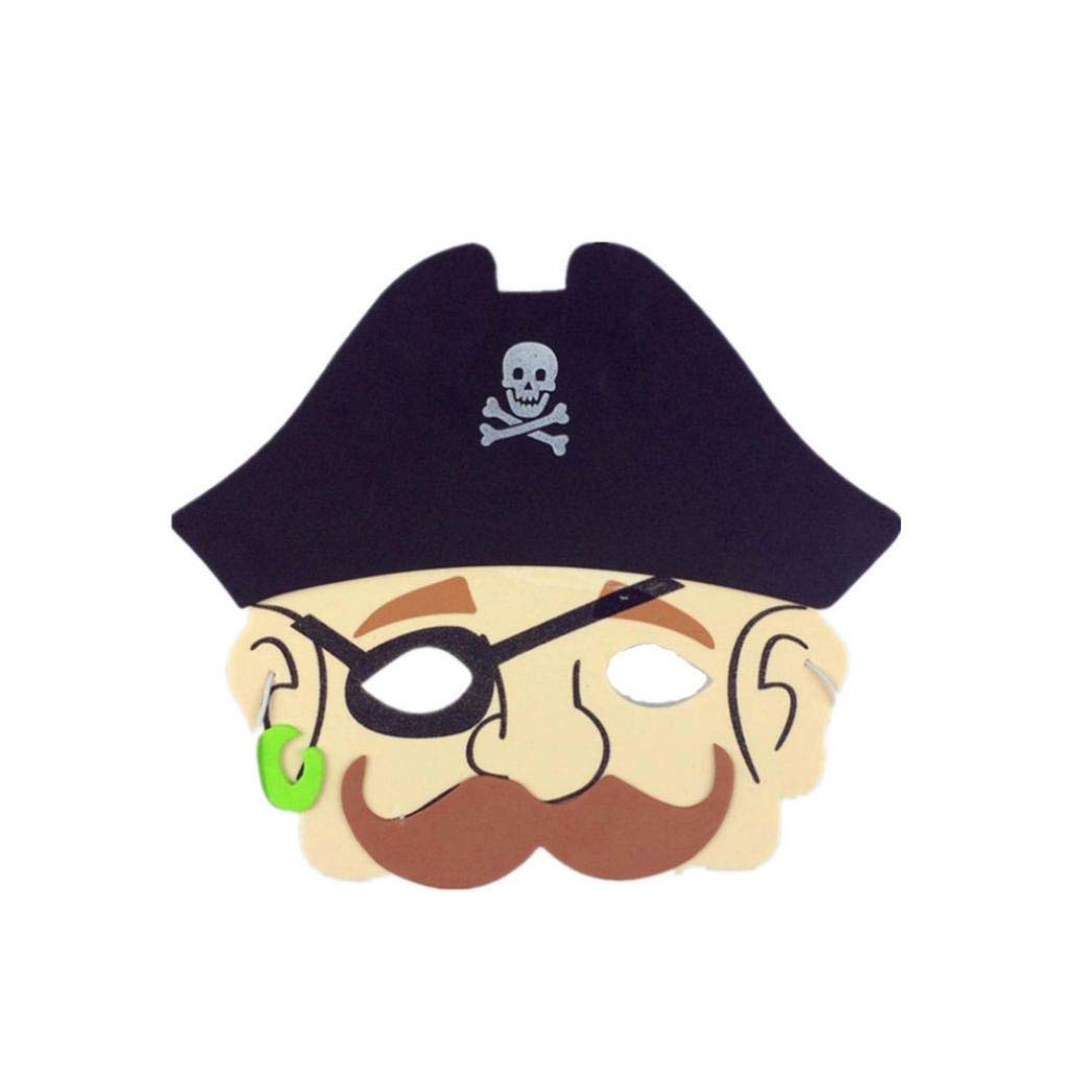 Roysberry Toys Halloween Toys - EVA Foam Cartoon Mask Kids Puzzles Party Mask Favors Dress-up 3D Horror Skeleton Skull Party Toys - Birthday Gift Halloween Toy Jigsaw Puzzles for Kids Ages 4-8 (G)