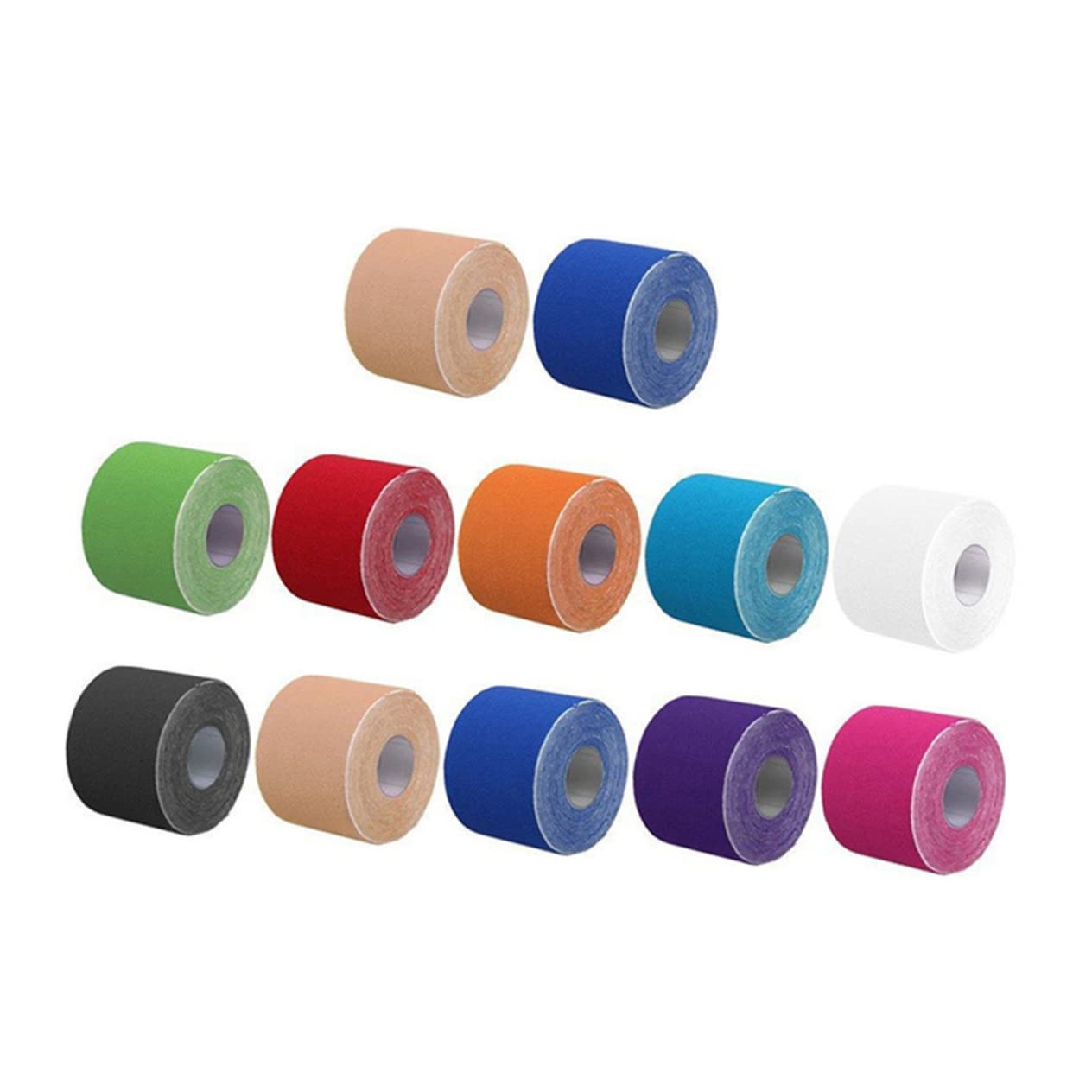 SOLUSTRE Sports Tape Wrap Elastic Self-Adhesive for Pain Relief for Knee and Random Color