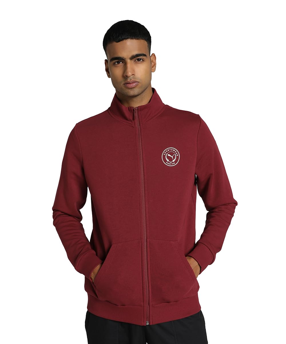 puma Men's Cotton High Neck Standard Length Jacket-picture-49