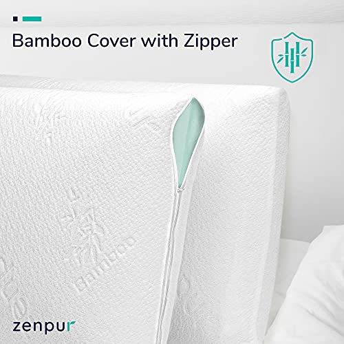 ZenPur - Memory Foam Pillow - Orthopedic Pillow for Neck Support - Made in EU, 2-Pack, Comfortable Side Sleeper Pillow… - Image 6