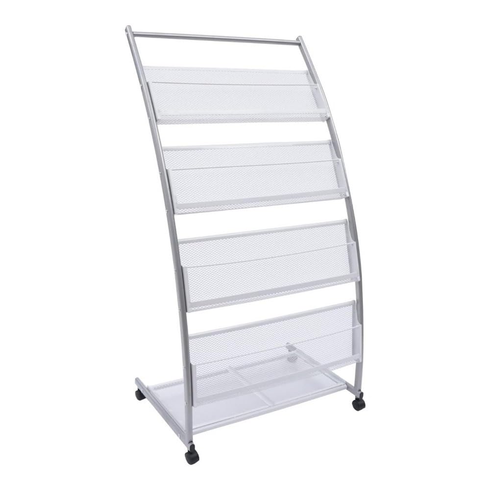 Jianjunchaling One Color 4-Layers Office Racks Brochure Display Stand Floor Magazine Portable Catalog Literature Rack For Offices And Trade Shows For Office, Trade Show, Exhibitions