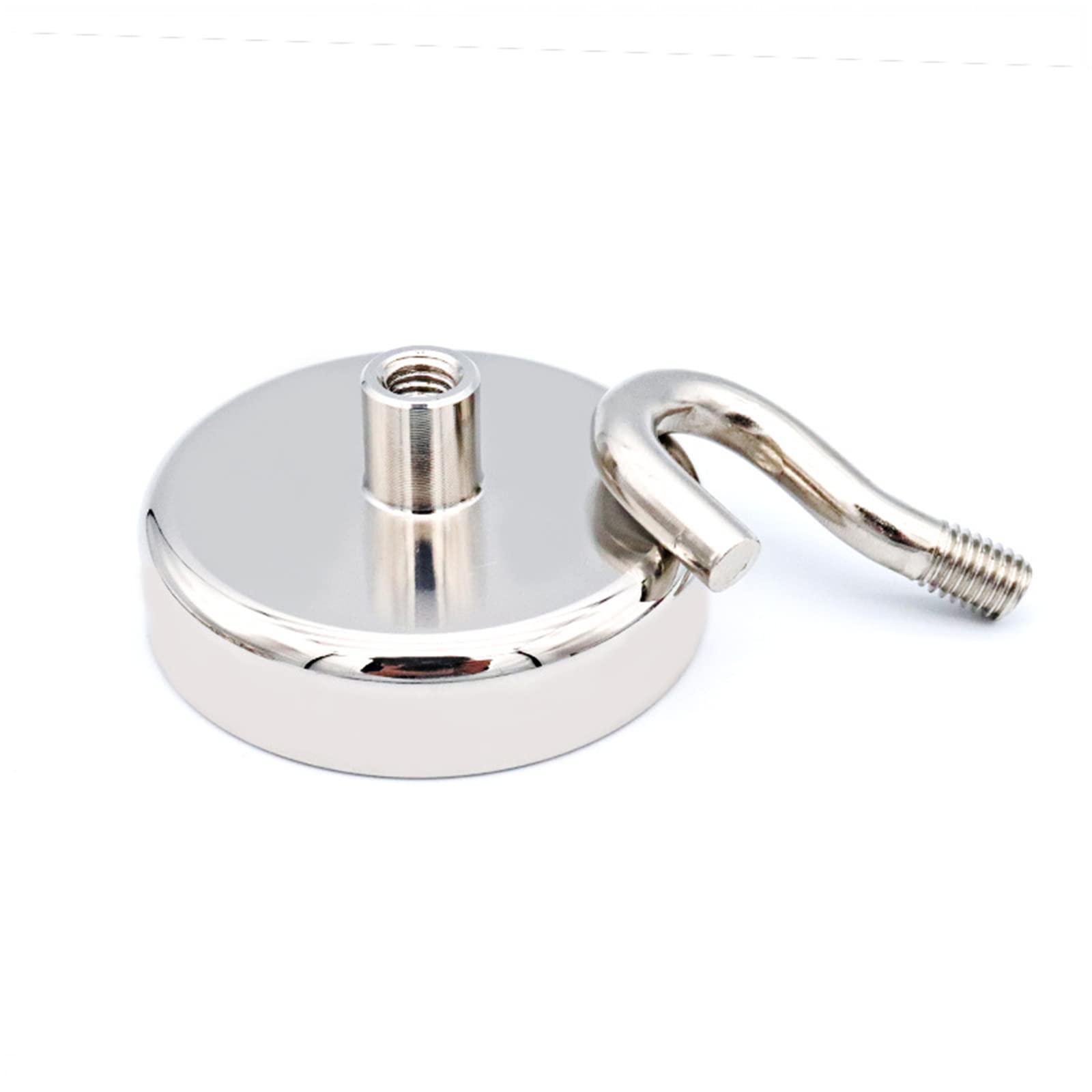 Ganchos magnéticos, Ganchos magnéticos Fuertes, imanes de Tierra Resistentes con Gancho for refrigerador for Colgar Cortinas de Cocina, 1 Pieza Tick 130 kg/7968(1pcs Tick 130kg)