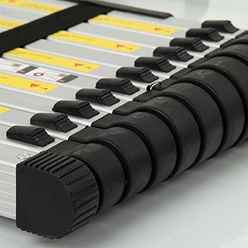 Dicn 3.2M Multi-Purpose Ladder Telescoping Extendable 10.5 Feet 330 Pound Max Capacity Aluminum Portable Easy Storage Collapsible For Daily Household Loft Attic Home Decoration En131 thumb #6
