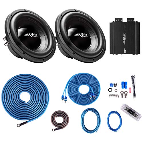 🛒 Crazy Deals Skar Audio IX-10 D4 Dual 10 400 Watt RMS Subwoofer Package with RP-350.1D Amplifier and 4 Gauge Amp Wiring Kit 80% Off Discount Skar Audio IX-10 D4 Dual 10 400 Watt RMS Subwoofer Package with RP-350.1D Amplifier and 4 Gauge Amp Wiring Kit
