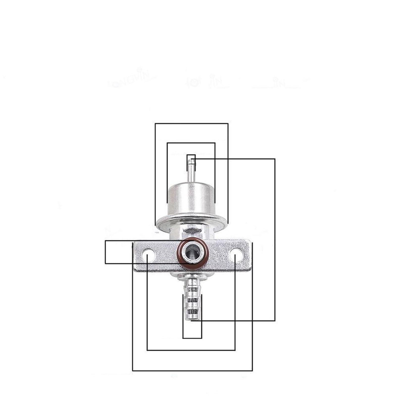Misura for Ford Fiesta IV JA JB 1.3i 1995-2002 KA 96-08 Galaxy 95WF9C968AA 960313663 0280160540 95WF-9C968-AA Regolatore di Pressione Del Carburante