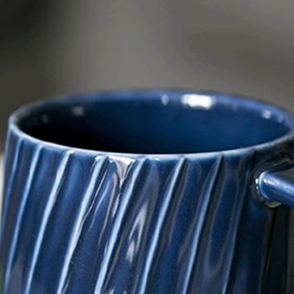 Tazas Cafe Taza De Café Cerámica Esmaltada Color Gran Capacidad Mug Cups(E)