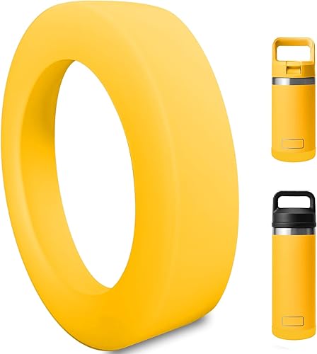 Funda de silicona para botas YETI Rambler Jr de 12 onzas y Rambler de 12 onzas y 18 onzas, protección más segura para botella YETI Rambler Apto