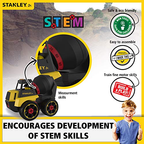 image for Stanley Jr Take Apart Cement Mixer Kit for Kids TT003-SY: Children’s