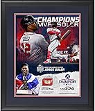 Jorge Soler Atlanta Braves 2021 MLB World Series MVP Framed 16' x 20' Scores Collage with a Piece of Game-Used World Series Baseball - Limited Edition of 250 - MLB Game Used Baseballs