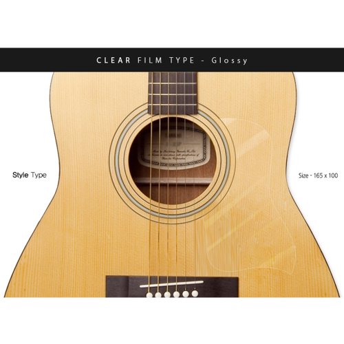 Healingshield Premium Acoustic Guitar Pickguard Style Type Clear Glossy #TOP1