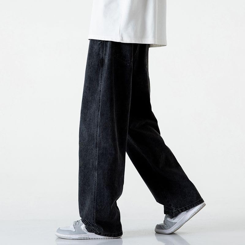 Men's Jeans Multi-Pocket Street Denim Summer Straight Leg Pants3