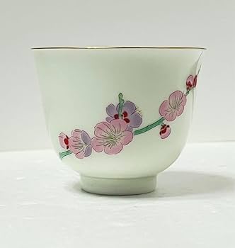 深川製磁　極美品　桃華　茶漬揃　5客 深川製磁 極美品 桃華 茶漬揃 5客