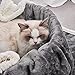Qeils Pet Blankets for Cats - Waterproof Cat Blanket Washable - Sherpa Fleece Puppy Blanket, Soft Plush Reversible Throw Protector for Bed Couch Car Sofa, 25
