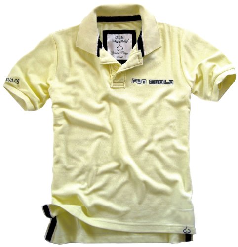FUN COOLO Polo Shirt a Manica Corta MP1 Vintage Giallo L