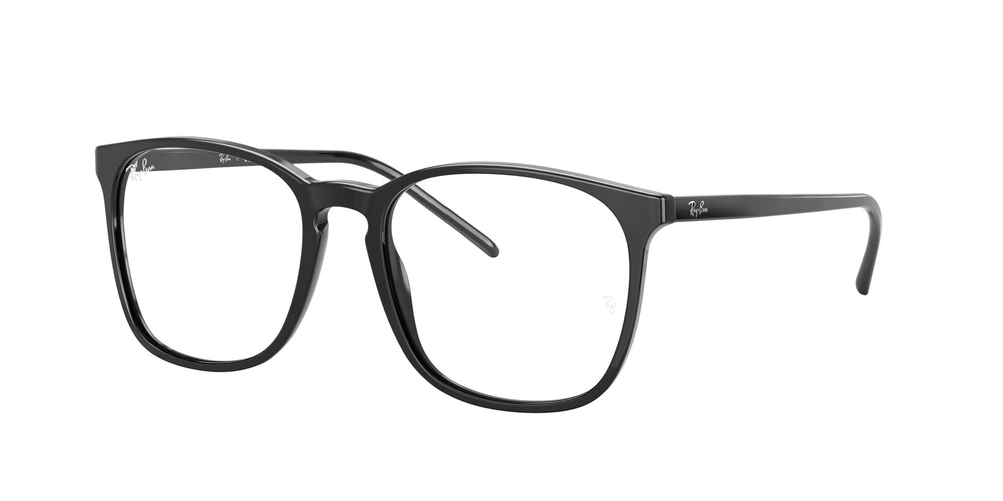 Ray-BanRx5387 Square Prescription Eyeglass Frames, Black/Demo Lens, 54 mm
