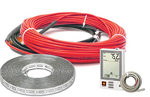 HeatWave Floor Heating Cable 240V (32-60 Square Feet) with Ground Fault Programmable Thermostat HeatWave Floor Heating Cable 240V (32-60 Square Feet) with Ground Fault Programmable Thermostat