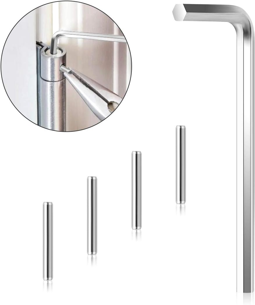 AIEVE Spring Hinge Tension Pin, Door Hinges Pin Replacement Kit for