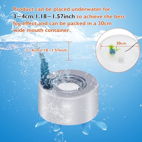 Agptek 700697075366 Aluminum Mini Mist Maker Fogger Water Fountain Pond Fog Machine Atomizer, Perfect For Halloween thumb #1